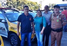 Prefeito de Marumbi recebe viatura para Polícia Militar