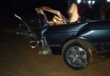 Saveiro parte ao meio em acidente e mata casal na PR-444