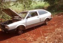 Veículo furtado em Kaloré é localizado depenado