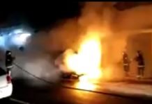 Kombi é destruída por incêndio em Apucarana