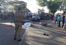 Motociclistas colidem e morrem no centro de Rosário do Ivaí