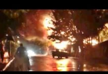 Incêndio destrói casa em Marumbi