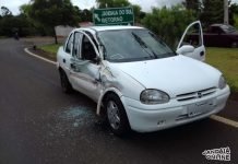 Veículos colidem em trevo de Jandaia