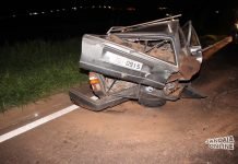 Colisão traseira na BR-376 entre Jandaia do Sul e Cambira