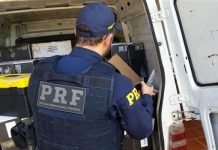 PRF apreende em Marialva veículo carregado com mercadorias do Paraguai
