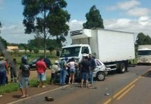 Acidente com vitima fatal na PR-218