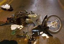 Colisão entre caminhoneta e moto deixa um ferido em Apucarana