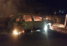 Veículo pega fogo em Borrazópolis