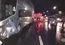 Colisão entre carro e ônibus em Jandaia deixa dois feridos