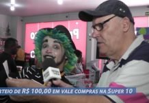 Loja Super 10 sorteia vale compras