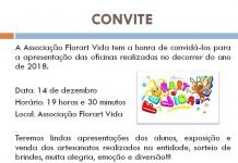Florart convida para apresentação das oficinas realizadas em 2018