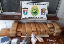 Homem é preso com quase 18 kg de maconha em Mandaguari