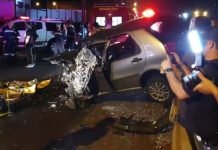 Colisão frontal provoca morte em Maringá