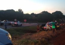 Idoso fica ferido em acidente no trevo de São José