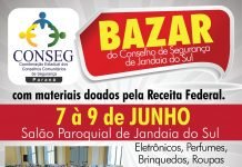 Conseg promove Bazar com produtos doados pela Receita