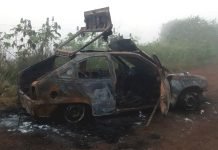 Patrulha Rural de Mandaguari encontra carro carbonizado