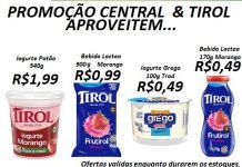 Promoção Central & Tirol no Central Supermercados