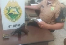 Homem é preso com arma e munições em Mandaguari