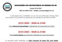 Comunicado da Associação dos Universitários de Jandaia do Sul