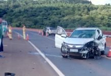 Acidente em Marilândia do Sul provoca duas mortes