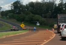 Capotamento na BR-376 entre Jandaia e Mandaguari