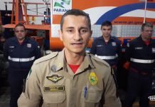Bombeiros realizam carreata. A ação será repetida todos os dias