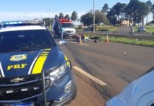 Acidente mata motociclista de 73 anos em Arapongas