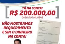 Não mostramos apenas requerimentos mas sim o dinheiro na conta!