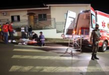 Motocicletas colidem na Avenida Paraná em Jandaia do Sul