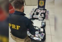 PRF apreende em Mandaguari mais de R$ 80 mil em celulares