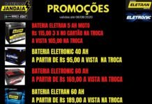 Promoção Baterias Jandaia