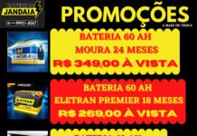 Promoção Baterias Jandaia