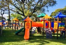 Prefeitura está instalando playgrounds em praças do centro e bairros da cidade