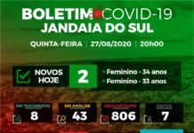 Boletim Covid-19 quinta-feira (27)