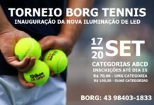 Torneio de Borg Tennis no Country Club de Jandaia do Sul