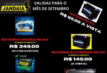 Baterias Jandaia:: Ofertas do mês de setembro