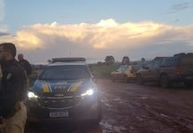 PRF e PM trocam tiros com quadrilha suspeita de roubo a bancos em Ponta Grossa