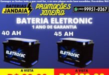 Baterias Jandaia: Promoção para o mês de Janeiro