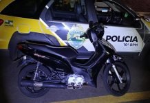 Biz “bombinha” é apreendida em Jandaia do Sul