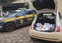 PRF apreende em Campo Mourão carregamento de telefones celulares