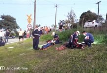 Mais um acidente envolvendo motocicleta na BR-376 em Jandaia