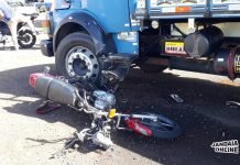 Motociclista fica ferido em acidente na BR-376 em Jandaia