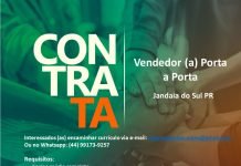 Vaga para vendedor (a)