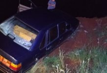Bombeiros atendem ocorrência de saída de pista