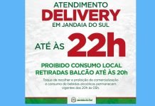 Delivery pode atender até às 22h em Jandaia do Sul