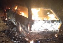 Incêndio em veículo em Bom Sucesso