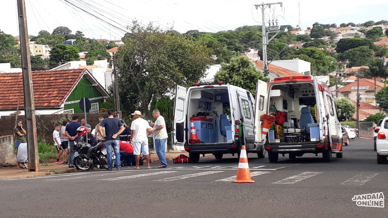 Ciclista Fica Ferido Em Acidente No Centro | Jandaia Online