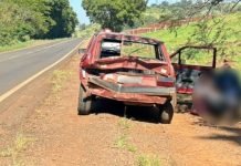 Mulher fica ferida após veículo ser atingido por carreta em Jandaia do Sul