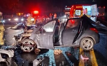 Família fica gravemente ferida em acidente na PR-444; motorista envolvido foge sem prestar socorro