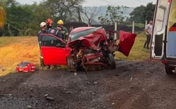 Acidente grave na saída de Jandaia do Sul para Bom Sucesso